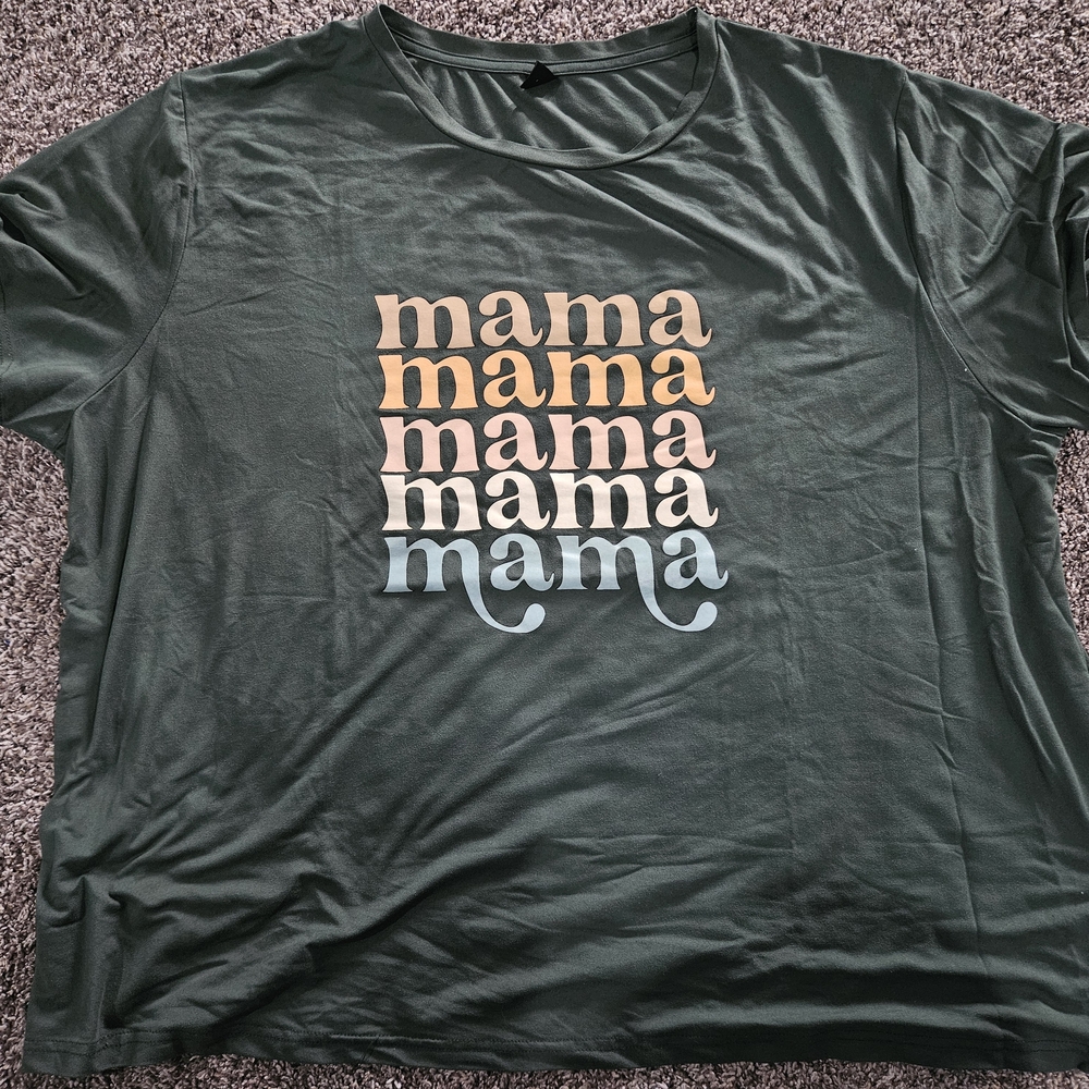 SHEIN Curve Dark Green Tee